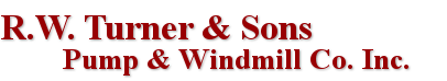 R.W. Turner & Sons Pump & Windmill Co. Logo